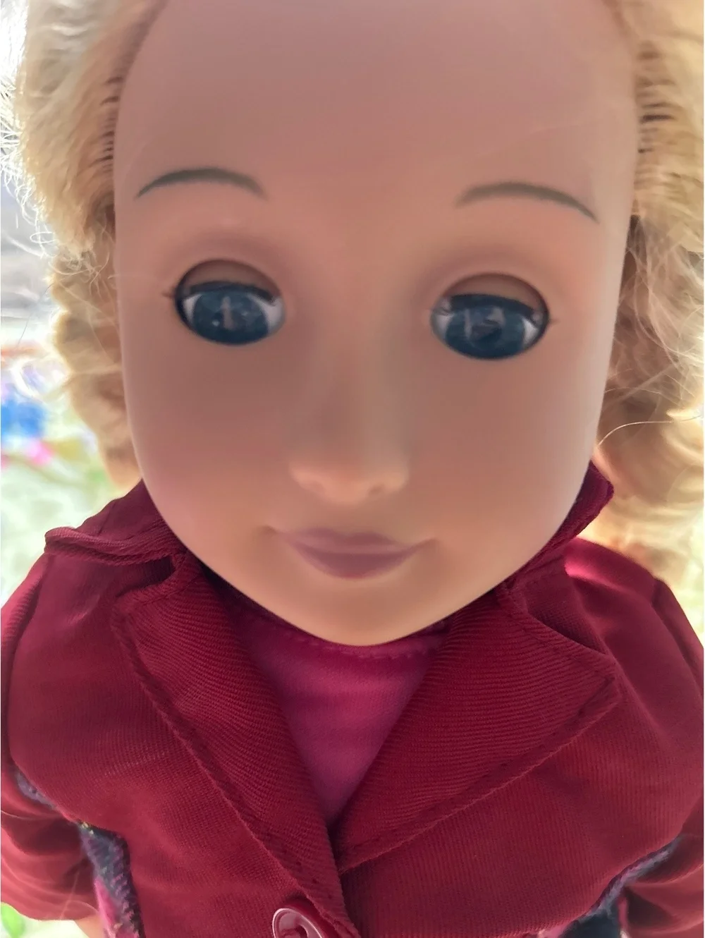 Our Generation Dolls - Blonde Girl with Burgundy Jacket and Redhead Girl with Dk